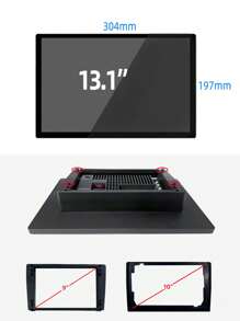 1入組13.1英寸8核6gb+128gb記憶體,2 Din車用導航/dvd/收音機,4g/wi-fi/gps/rds/am/fm,1920*1200 2k解析度,支援ai語音,支援android Auto,3d環繞dsp,麥克風,支援720p 360攝影機,支援5g Wi-fi,與一些豐田/鈴木車型兼容 - 黑色 - 查看 8