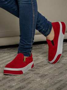 Women Casual Shoes - 紅色 - 查看 2