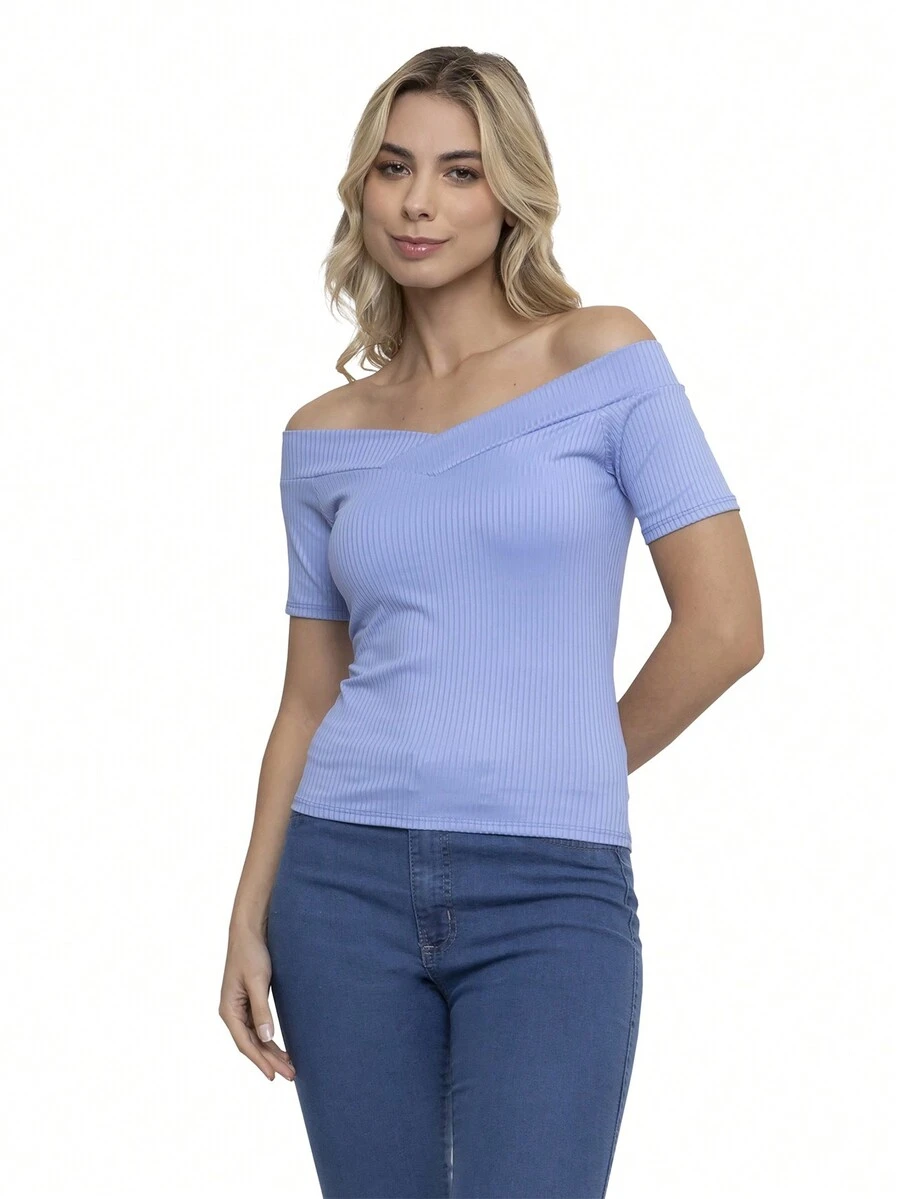 Women T-Shirts - Màu xanh nhạt - Xem 1