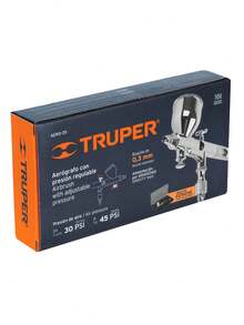 Pistola aerográfica de gravedad con vaso fijo - Gris Claro - Ver 3