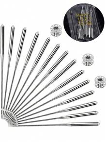 10 PEÇAS/Conjunto Agulhas de Máquina de Costura, Agulhas de Máquina de Costura Universal, Adequadas para Singers, Brothers, Janome, Varmax, Tamanhos HAX1 65/9, 75/11, 90/14, 100/16, 110/18