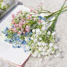 1入組仿真花嬰兒呼吸適用於秋天萬聖節聖誕裝飾婚禮家庭餐廳臥室裝飾,節日生日派對配件,婚禮背景裝飾