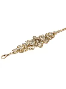 1件装女士链条腰带，镶嵌水钻，金色腰带，适合派对、圣诞节、夏季、上学、秋季、万圣节等场合。 - 金色 - 查看 2