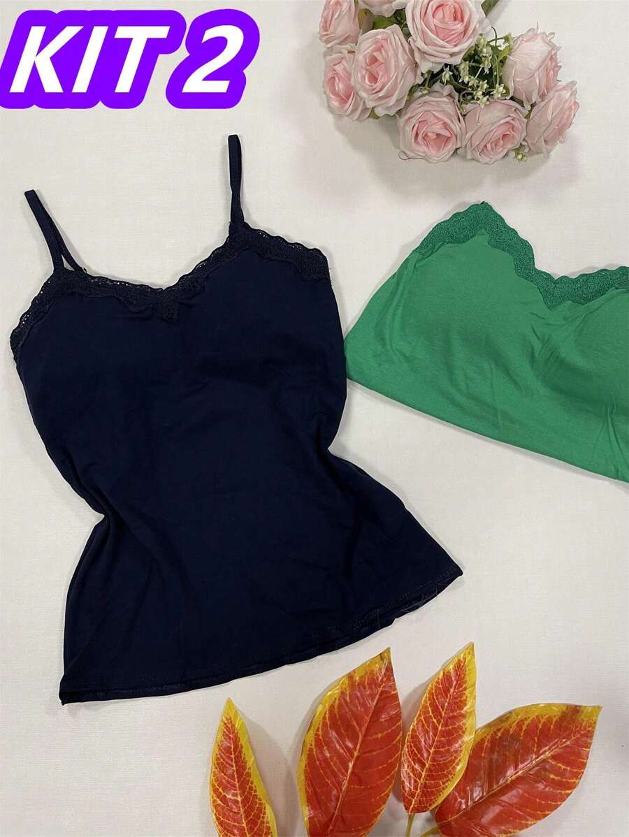 Women Tank Tops & Camis - Màu xanh hải quân - Xem 1