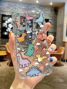 Étui de téléphone antistatique en TPU opaque avec motif de dinosaure, compatible avec et - Multicolore - Voir 7