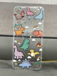 Étui de téléphone antistatique en TPU opaque avec motif de dinosaure, compatible avec et - Multicolore - Voir 9