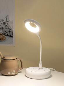 Usb Led Small Night Light Eye Protection Portable Lamp With Built-in Power Bank For Dormitory And Reading - White - View 7
