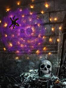 Telaraña con Luces Led FES.WS.23 Iluminado por Batería para Halloween ELE-GATE - Multicolor - Ver 2