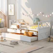 Nestfair Multi-Functional Daybed with Drawers and Trundle