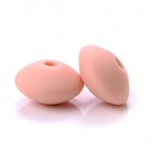 50颗12毫米硅胶算盘珠，DIY手链项链钥匙扣工艺材料 - 彩色 - 查看 29