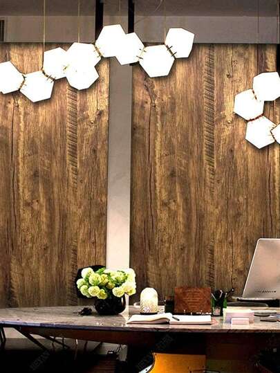 1PC Contact Paper Wood Wallpaper Distressed Grain Rustic Peel Stick Waterproof Self Adhesive Removable Look Roll Brown,Renovation Stickers Wand Panels,Wall Paper, Wallpapers, ation Items Refresh Your Home,Rama view 2