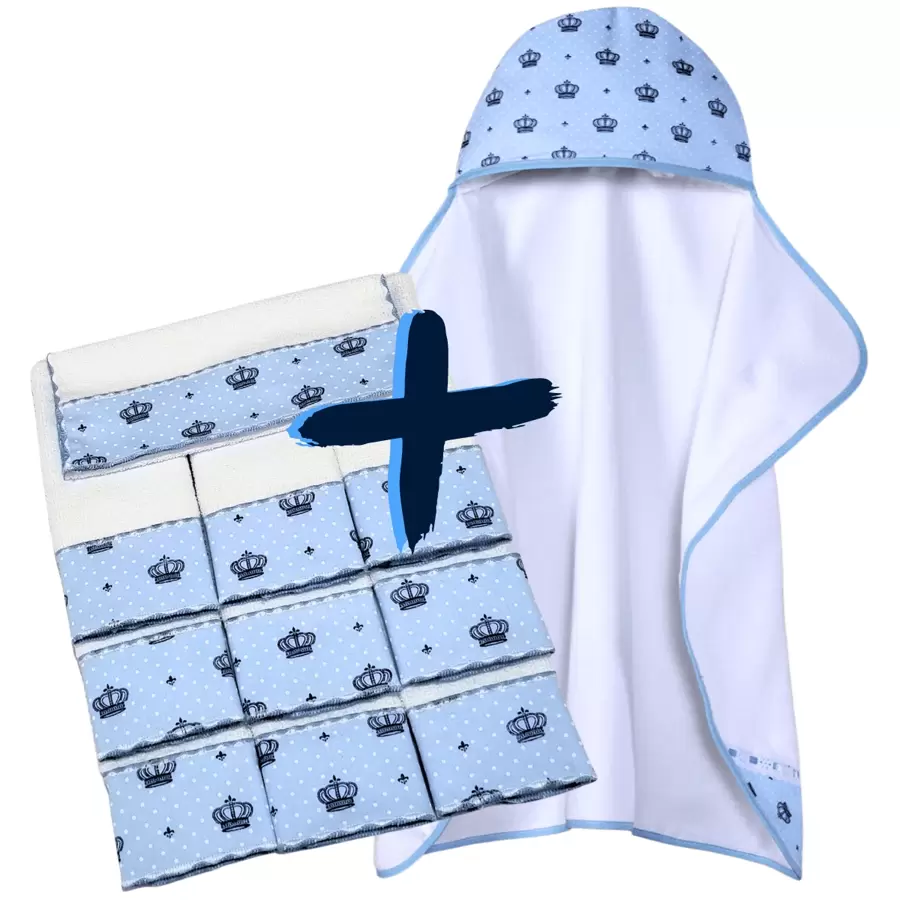 MeF Mae e Filho Mantas de recepción para bebés - Celeste - Ver 1