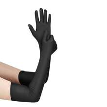 8入組羽毛頭箍、珍珠手套、手鐲、項鍊、香煙架、長耳環復古奧黛麗赫本風格派對服裝配件套裝