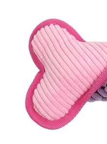 Supet 1 Peça Pelúcia Cachorro Osso Em Forma Brinquedo Interativo Com Som Para Interior E Exterior Usar