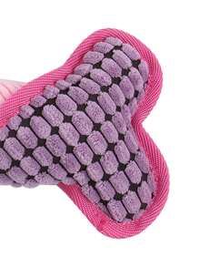 Supet 1 Peça Pelúcia Cachorro Osso Em Forma Brinquedo Interativo Com Som Para Interior E Exterior Usar
