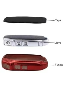 Funda Llave KIA  Presencia Cascara Protectora Control TPU Vmingo Mexico - Rojo - Ver 5