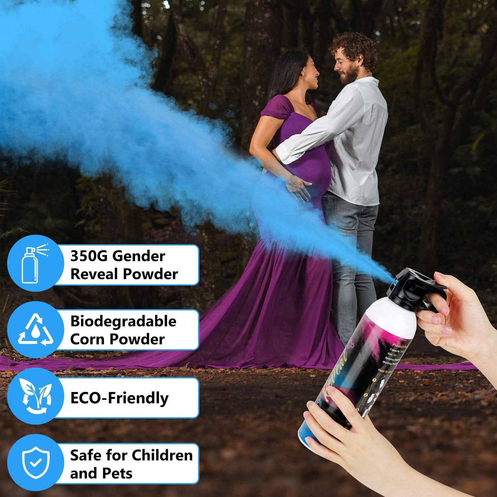 Gender Reveal Fire Extinguisher Color Blast, Pink Environmental Color