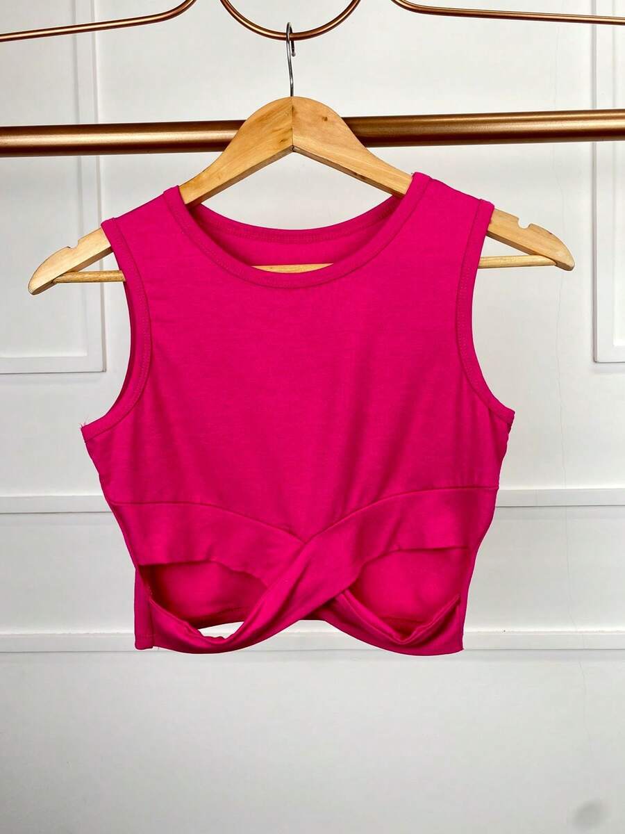 Women Tops - 玫紅色 - 查看 1