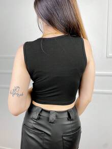 Women Tops - 玫紅色 - 查看 2