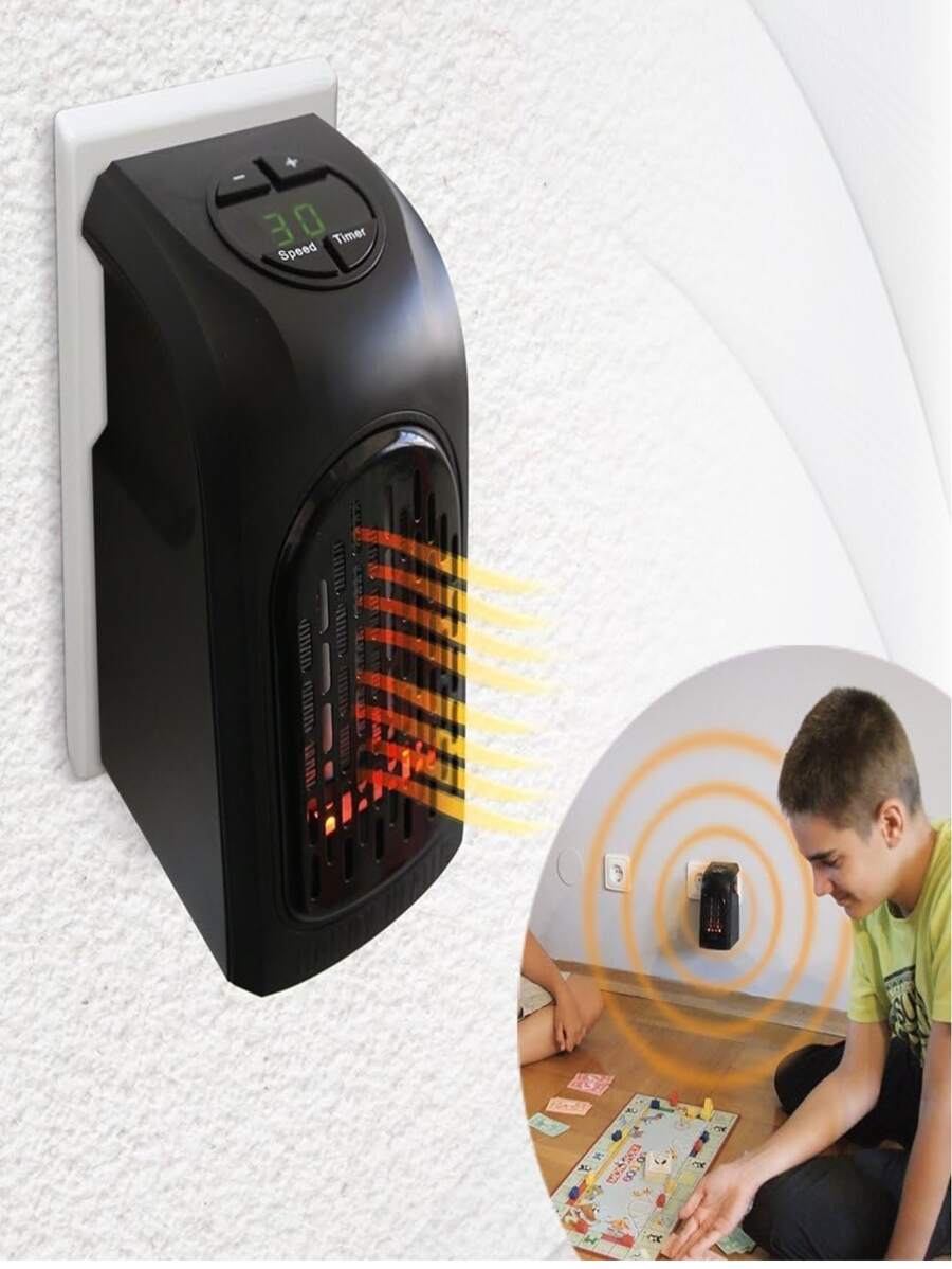 Climate Heater Mini Portable Heater 400 Watts - Black - View 1