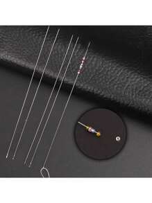 3pcs 4cm/3pcs 8cm Handmade Very Fine Beading Needles Beading, Fishing Line, Steel Wire Threader, Beading Awl Tool, Infusion Needle, Rice Needle