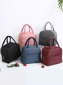 Linda Bolsa Lonchera Bolsita Lonchera Para Llevar Comida al Cole y Al Trabajo Mochila de Comida - Rojo - Ver 4