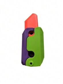 1入組3d重力胡蘿蔔和蝴蝶刀壓力減輕玩具有趣重力刀 - 彩色 - 查看 2