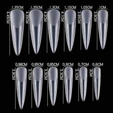120Pcs Fake Nail Stiletto Quick Extension Tips Reusable Polygel Nails Form With Scale Uv Gel Polish Mold Sculpted Full Cover Press On Nails For Women And Girls Manicure Supplies Tools Bl08