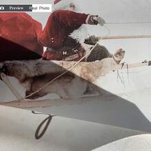 A Set Of 3 High Definition Canvas Printed, Santa Claus Animal & Deer Pattern, Modern Nordic Style Festive Decorative Art Suitable For Living Room, Sofa Backdrop, Bedroom, Foyer, Unframed Artwork Replacement - Beige - View 4