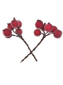 (10PCS/PCSK)Size 7cm * 4cm Red Fortune Crystal Small Berry For Room Vase Layout New Year Celebrations - Red - View 7