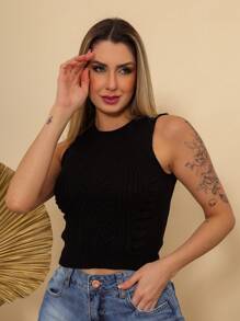 Women Sweaters - 黑色 - 查看 1