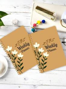 BUBU 1pc Weekly Planner Back To School Supplies - Orange - View 5