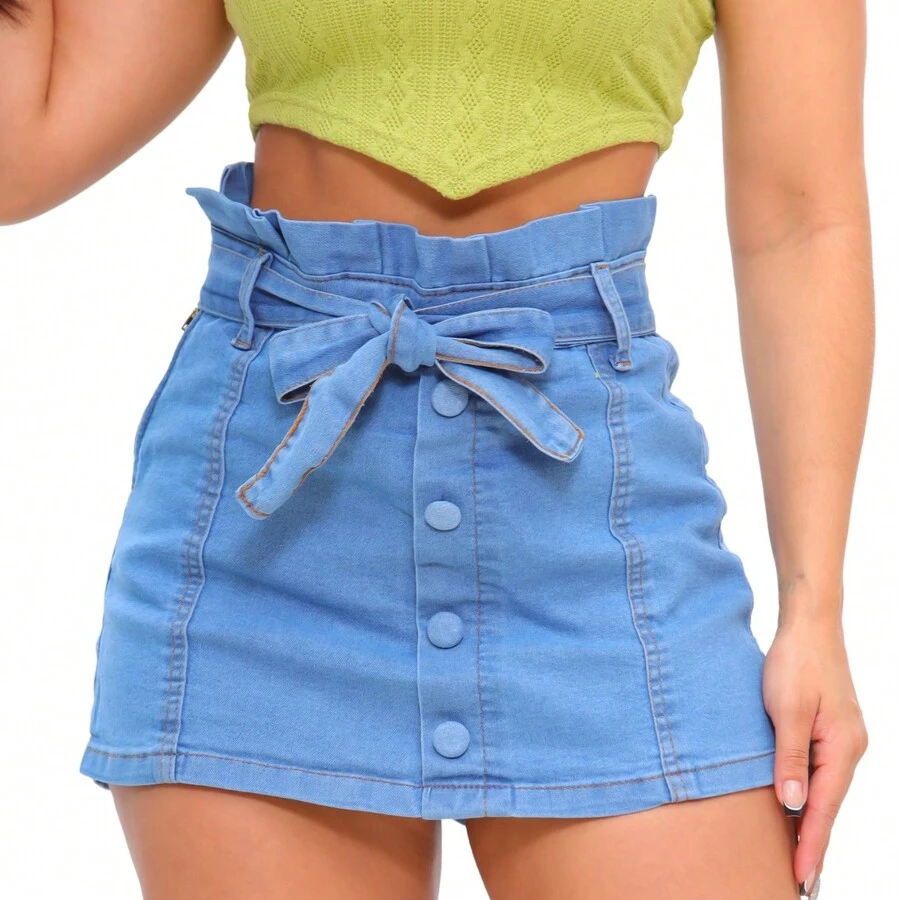 Women Denim Shorts - 44 - チェックする 1