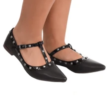 Women Flats - màu đen - Xem 1