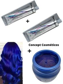 Hair Coloring - Màu xanh lam - Xem 1
