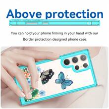 閃耀繽紛奢華時尚手機殼,適用於samsung Galaxy S23 Ultra/s23+/s23fe/s23/s22 Ultra/s22+/s22/note10+/note 20 Ultra/note 20/m54 5g/m34 5g/m23/m14/m13 5g/f54 5g/f34/f23/f14/a73/a54 5g/a53/a34 5g/a33/a25/a24/a23/a14/a13/a04s手機殼 - 透藍 - 查看 4