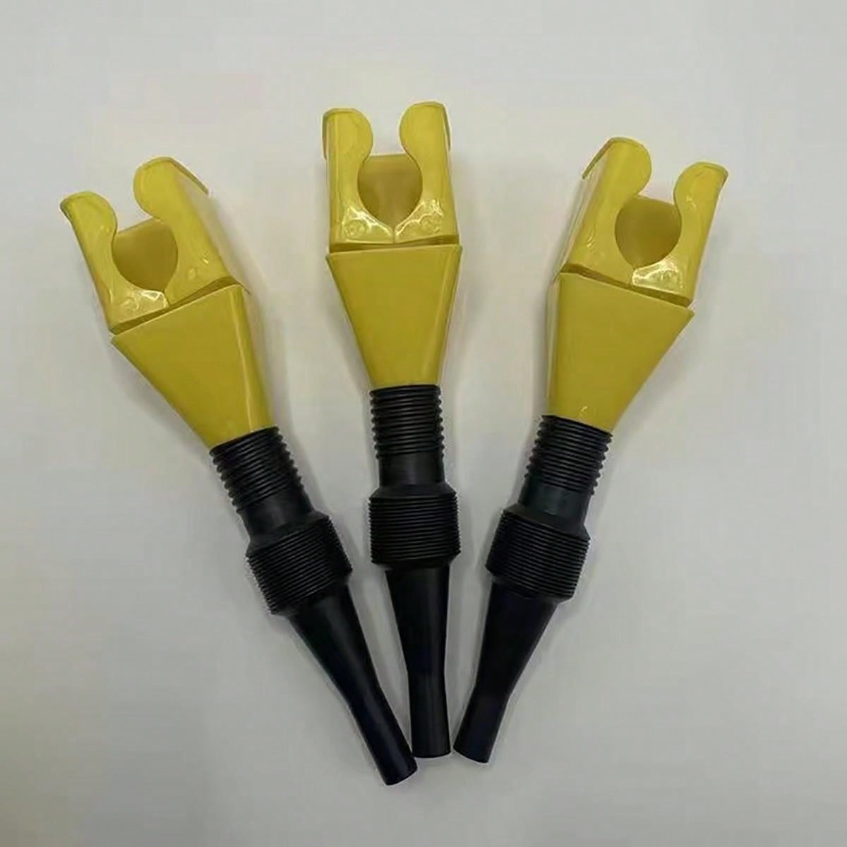 3pcs Antidrip Oil Filling Funnel With Telescoping Hose Nozzle For Car