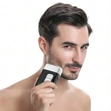 Professional Barbershop Electric Shaver Hair Rechargeable Head Shaving Machine Beard Electric Razor For Men Electric Shavers Razors For Men Face And Head Portable Cordless Rechargeable Electric Razor - Black - View 6