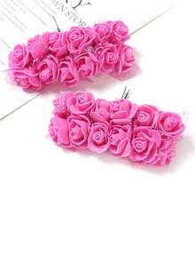 Hoa Nhân Tạo - hoa hồng màu hồng - Xem 1