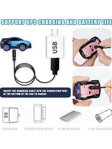 Carro De Juguete Con Control Remoto En Miniatura Color Rosa Para Reloj - Rosa - Ver 3