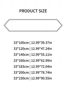 1 Pieza Camino de mesa, de tela de poliéster impermeable, cinta jacquard, flecos con borlas para decoración, adecuado para hogar, fiesta, hotel, restaurante, decoración de mesa de comedor, disponible en múltiples tamaños - Beis - Ver 3