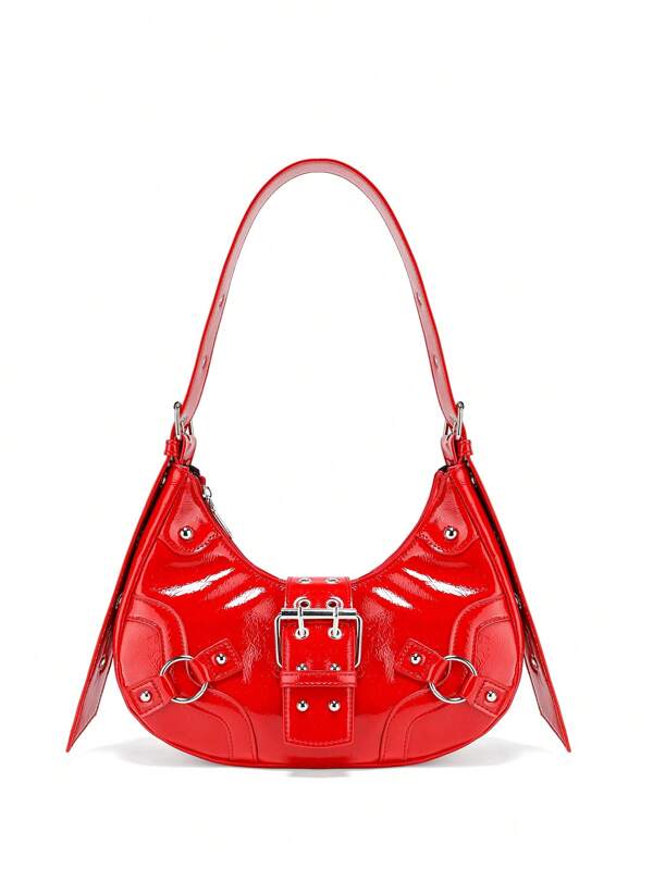 Women's Versatile Korean Style Punk Rock Shoulder Bag