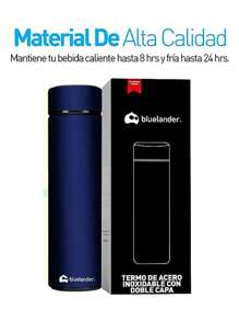 Termo de Acero Inoxidable Bluelander 500 ml ¡Mejora tu Estilo con excelente Funcionalidad! - Azul - Ver 7