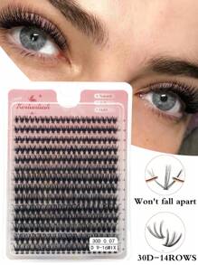 簇状睫毛 280 件 30D DIY 睫毛延长 D 卷长单根睫毛混合托盘仿貂皮睫毛簇延长 0.07 黑色 (30D-0.07D-9-16mm) 睫毛簇、睫毛簇、单根睫毛、睫毛、假睫毛 - 黑色 - 查看 4