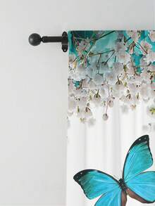 2 Uds Cortina De Mariposa, Sin Cortina Con Agujeros, Consulte La Decoración Del Hogar Del Estudio De La Sala De Estar De La Cocina De La Oficina Del Dormitorio - Multicolor - Ver 6