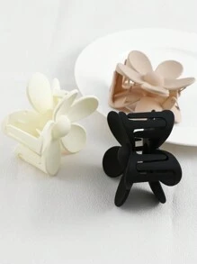 3入組女士花卉設計髮垫,可愛髮夾 - 彩色 - 查看 3