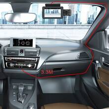 3吋雙鏡頭汽車行車記錄器,g-sensor 1080p前後內置攝像頭 - 黑色 - 查看 8