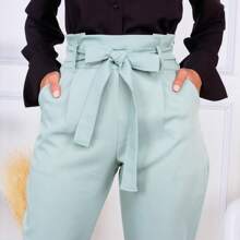 Women Pants - 薄荷綠 - 查看 2