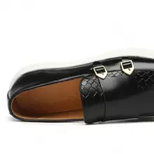 Men's 2025 Spring New Fashion Casual Leather Shoes, British Style Breathable Flat Shoes For Men, Suitable For Summer
