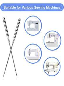 10 PEÇAS/Conjunto Agulhas de Máquina de Costura, Agulhas de Máquina de Costura Universal, Adequadas para Singers, Brothers, Janome, Varmax, Tamanhos HAX1 65/9, 75/11, 90/14, 100/16, 110/18